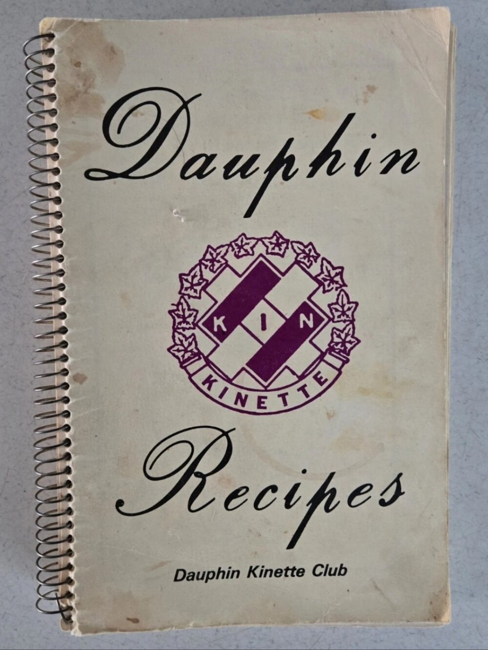 Dauphin Kinette Club Recipes Cookbook Vintage
